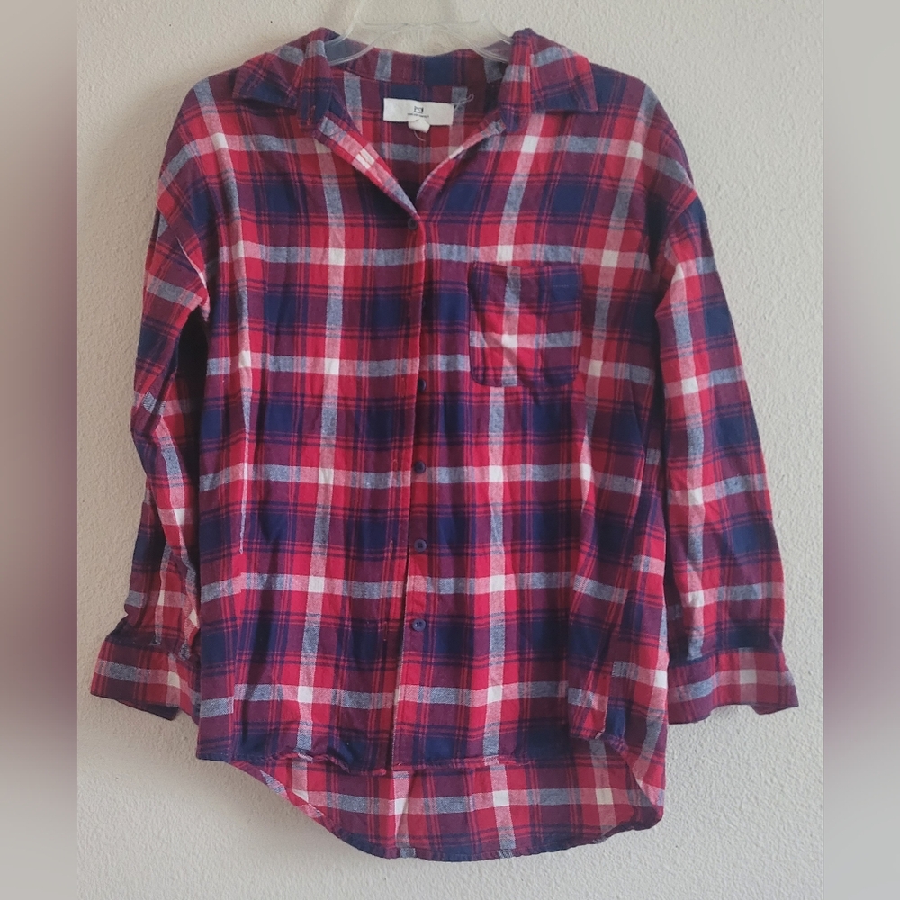Thread & Supply Sz Small Plaid Button-Up Shirt
